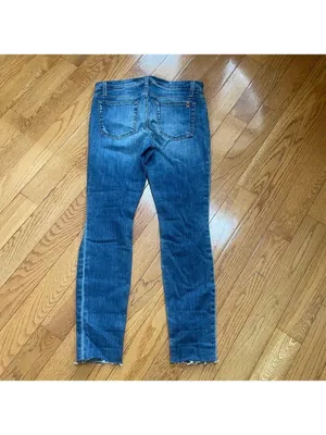 Joe’s Jeans Skinny Ankle Heavily Distressed Raw Hem W30 Ripped Cropped Denim thumbnail 4