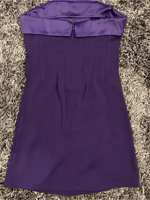 🌺Nwt Sky To Moon Purple Strapless Mini Dress Size Small🌺 thumbnail 3