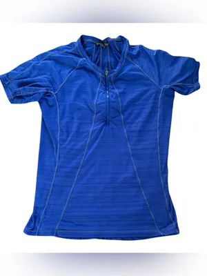 Athleta  Blue Short-Sleeve athletic Top thumbnail 2