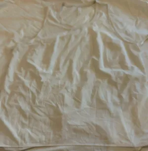 Woman Gym Walking Ivory Sport Top Shirt 1xl Breathable thumbnail 1