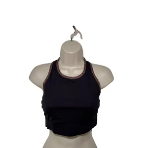 Fabletics Black Small Trinity High Impact Sports Bra Yoga Racerback‎ Athleisure thumbnail 3