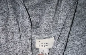 A New Day Hoodie Womens Small Gray Lightweight Pullover Small thumbnail 2