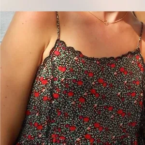 Urban Outfitters Black and Red Floral Mini Dress thumbnail 2