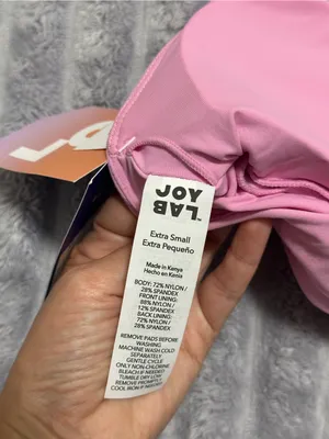 JoyLab Pink T-Back Crop Sports Bra thumbnail 5