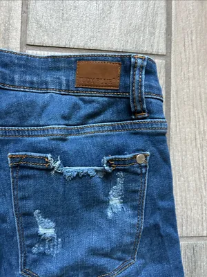 Judy Blue Dark Blue Distressed Skinny Jeans thumbnail 5