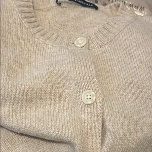 Brandy Melville wool cotton blend Cardigan beige/cream/pink hue Amalie? One size thumbnail 2