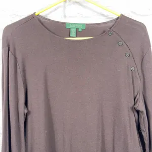 Lauren Ralph Lauren Women's XL Long Sleeve Button Detail Top thumbnail 2