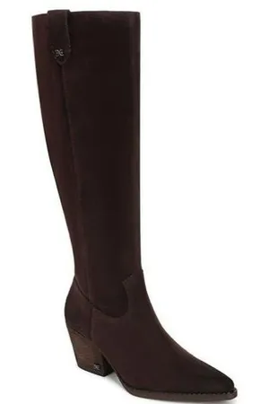 Sam Edelman Woods Cafe Noir Suede Knee-High Boots Size 8M NWOB Sold Out thumbnail 1