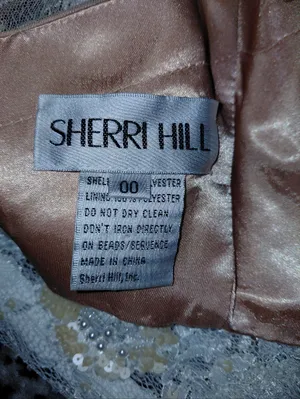 Sherri Hill Size 00 White Pearl Beaded Lace Open Back Cropped Prom Top High Neck thumbnail 10