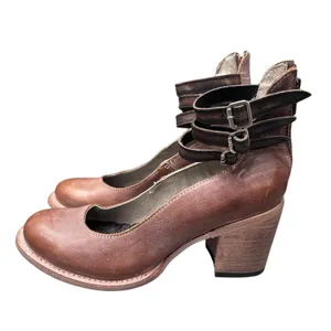 Freebird by Steven Women's Randi Boots – Size 9 – Distressed Leather Block‎ Heel thumbnail 3