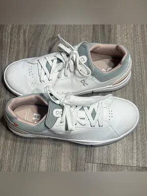 On Running Women's White Sneakers with Light Pink Lining Size 9.5 thumbnail 7