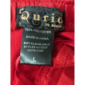 Qurio by Aggie Strapless‎ Cocktail Dress Red Crystal Embellished Womens Large thumbnail 9