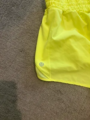 Lululemon Hotty Hot Shorts Neon Yellow thumbnail 2