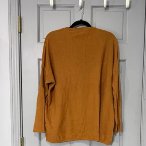 Altar'd State V-Neck Sweater in Rich Tan/burnt Orange-ish thumbnail 3