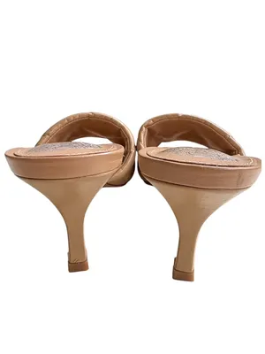 Vince Camuto Leather Alerti Heeled Sandals Tan Size 7.5 thumbnail 6