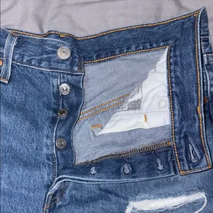 Levi's Blue Jean Shorts Vintage Distressed Cut-Off thumbnail 6