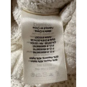 Wilfred Free Essential Chenille Crewneck Sweater Aritzia Cream Chunky Knit XS thumbnail 8