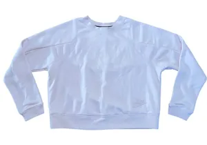 Nike Sportswear Essentials Light Pink Cropped Sweatshirt Crewneck Womens Small thumbnail 1