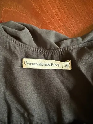 Abercrombie Black Ruffle Dress thumbnail 2