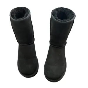 UGG Classic Short II Black Suede Shearling Winter Boots Size 7 thumbnail 10
