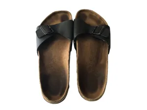 Birkenstock Madrid Birko-Flor Slide Sandals Black 41 Women's Size 10 thumbnail 5