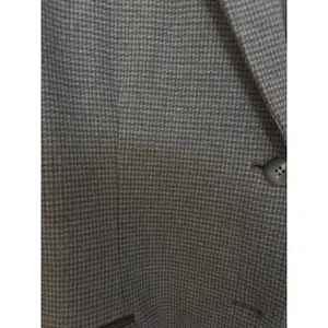 Pendleton Womens Brown Houndstooth 100% Virgin Wool Blazer Jacket Size 14 thumbnail 3