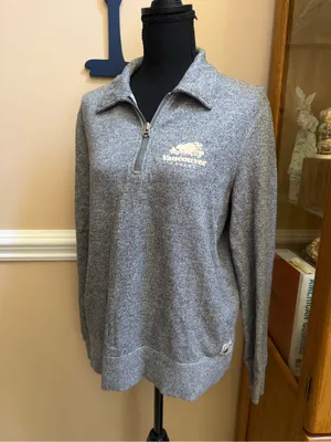Roots Women's Grey Half-Zip Pullover thumbnail 2