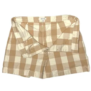 Madewell Earthen Sand Tan Gingham Emmett Shorts Womens‎ 31 Button Front EUC thumbnail 5