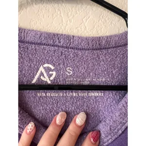 Alta Gracia Minnesota State University Mankato Mavericks Purple Cropped VNeck Sweatshirt Tee thumbnail 2
