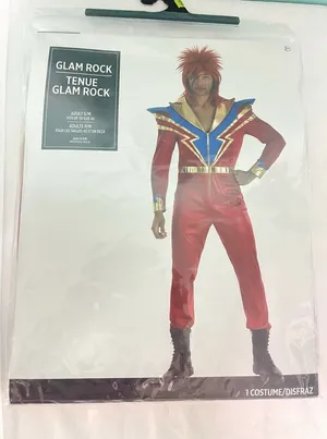 Adult Metallic Glam Rock Jumpsuit‎ Size S/M thumbnail 1