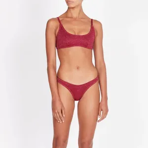 triangl swimwear Sparkling Red Bikini Set thumbnail 2