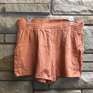 Trendy Queen 2 Piece Short Sets Sleeveless Lounge High Waisted orange XL thumbnail 5