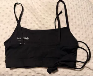 SET Active Sportbody Tie Bra Black | Size S thumbnail 3