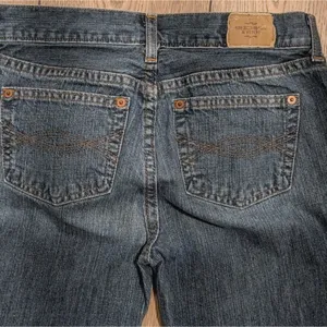 Vintage Y2K Abercrombie Womens 4 Short Jeans Denim Flare Leg Flared thumbnail 5