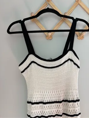 Abercrombie and Fitch Crochet Maxi Dress size Small thumbnail 3