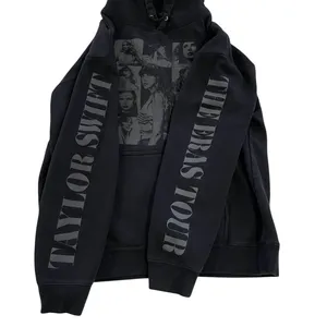 Taylor Swift Black Eras Tour Photo Grid Hoodie Size M thumbnail 2