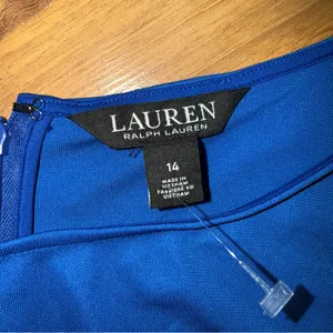 Lauren Ralph Lauren women’s cobalt blue classic tank dress 14 workwear summer‎ thumbnail 6