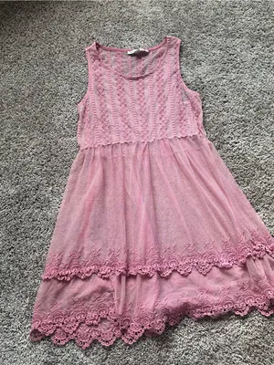 Haute Monde Pink Lace-Trim Sleeveless Mini Dress thumbnail 2