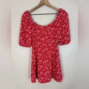 Reformation Kopa Mini Dress Red Floral size 2 $218 thumbnail 11