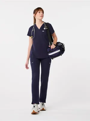 Figs Women’s Catarina Scrub Top in Navy thumbnail 4