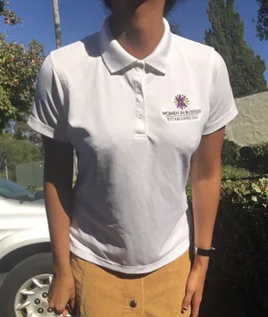 White Cal Poly Women In Business Polo Top thumbnail 1