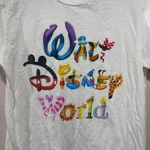 Walt Disney World Logo Characters White T-Shirt thumbnail 2