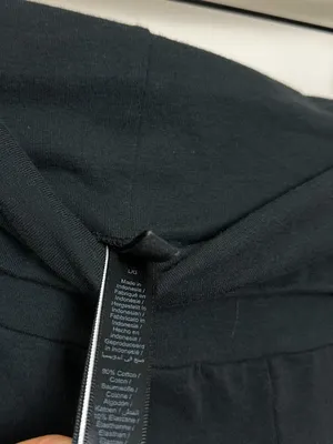 SKIMS Foldover Pants in Soot Black Size Large thumbnail 5