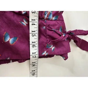 Free People Pretty Dayz Butterfly Wrap Crop Top Boho NWOT XL thumbnail 10