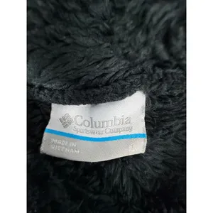 Columbia Womens Dark Green High Pile Fleece Full Zip Jacket Large Pockets Cozy thumbnail 3