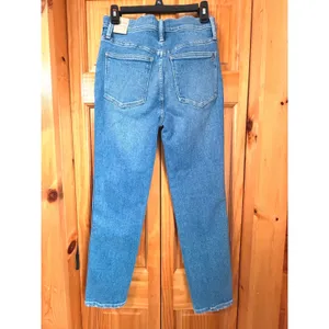 Madewell NWT Stovepipe Jeans Womens 28 High Rise Straight Leg Light Wash Denim thumbnail 4