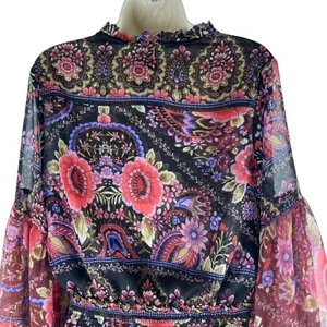 MISA Los Angelos Elisabetta Mini Dress Flora Valentina Print Size S thumbnail 7