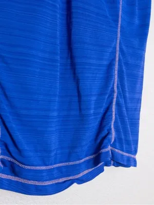 Athleta Pacifica Illume UPF Tank S Royal Blue Sleeveless Front Zip thumbnail 4