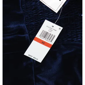 NWT 1.STATE Womens Velvet Midi Dress DS93017245AM Navy Blue XS thumbnail 7