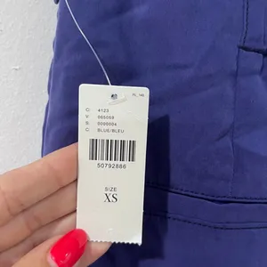 Anthropologie NWT Purple Tailored High Waist Pants XS Retro 70s Inspired thumbnail 5